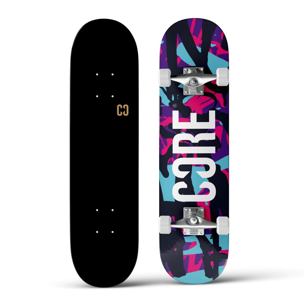 CORE Skateboard CORE Complete Skateboard Split - Neon Splat 7.75"