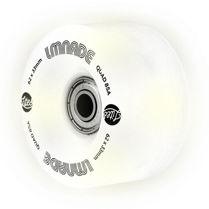 LMNADE skate wheels *NEW* LMNADE Lites LED Light-Up 85a Quad Roller Skate Wheels - White 62mm