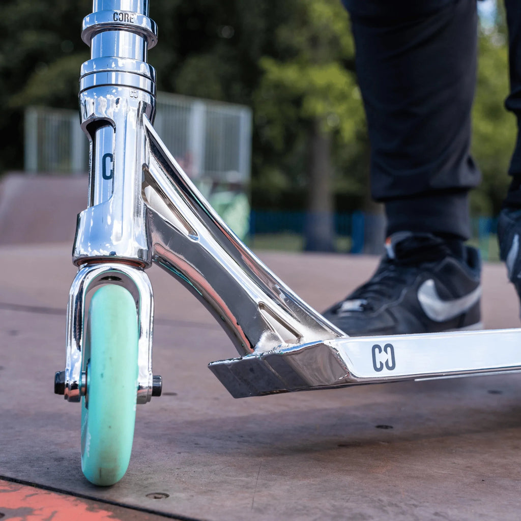 CORE Action Sports CORE SL2 Complete Stunt Scooter – Chrome/Teal
