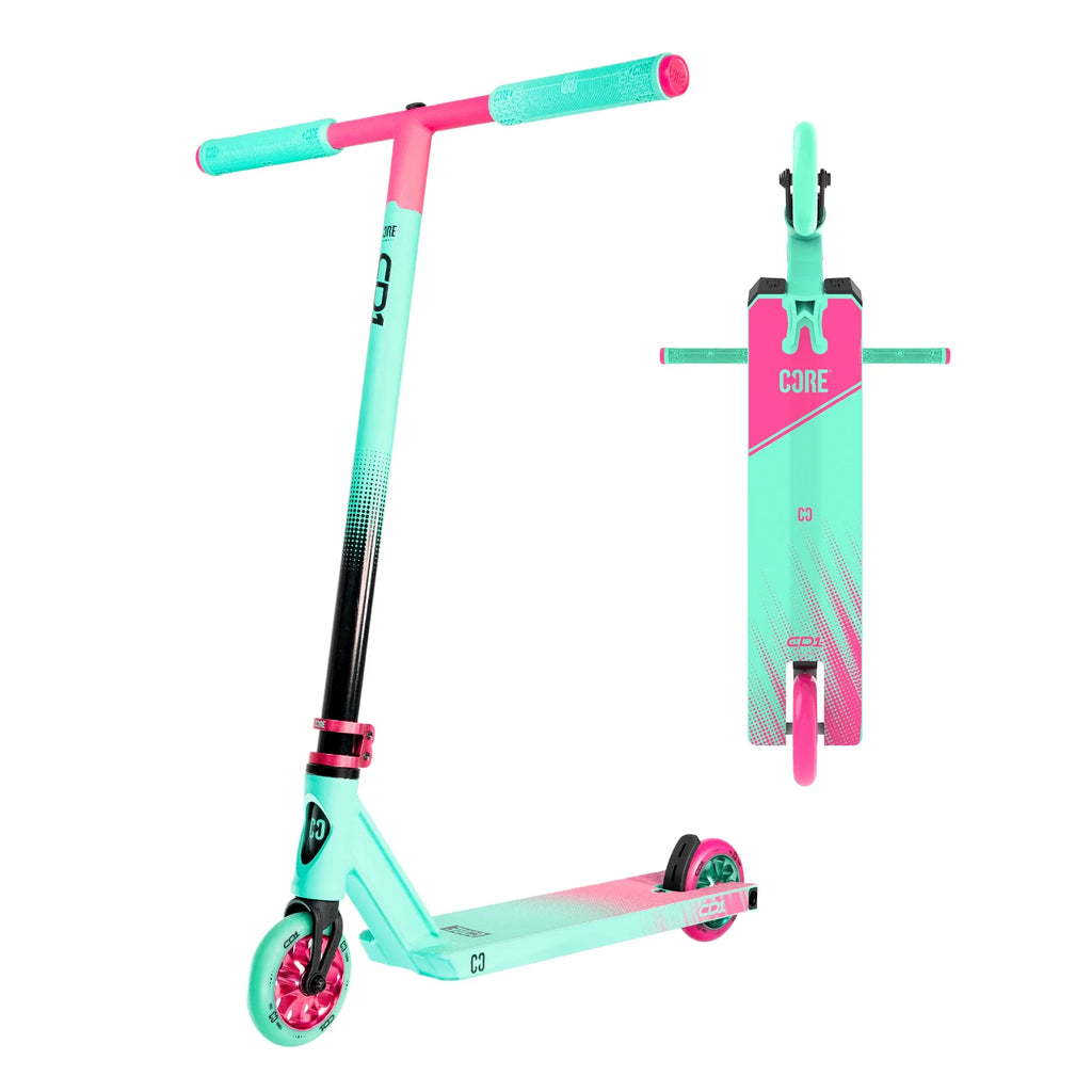 CORE Riding Scooters CORE CD1 Complete Stunt Scooter – Teal/Pink