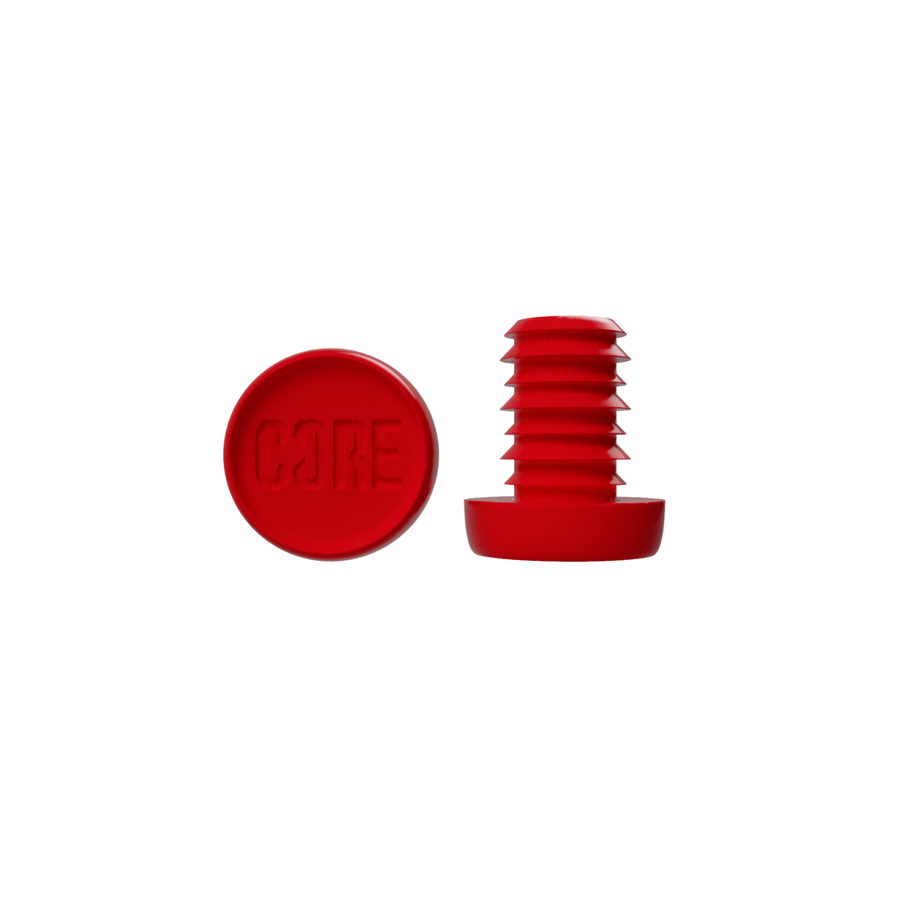 CORE Scooter Bar Ends CORE Bar Ends Standard Size - Red - PACKS OF 20