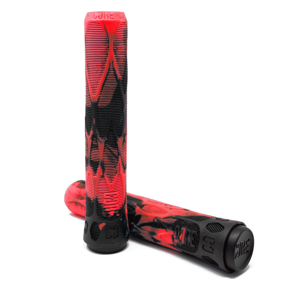 CORE scooter grips CORE Pro Handlebar Grips, Soft 170mm - Lava (Red/Black)