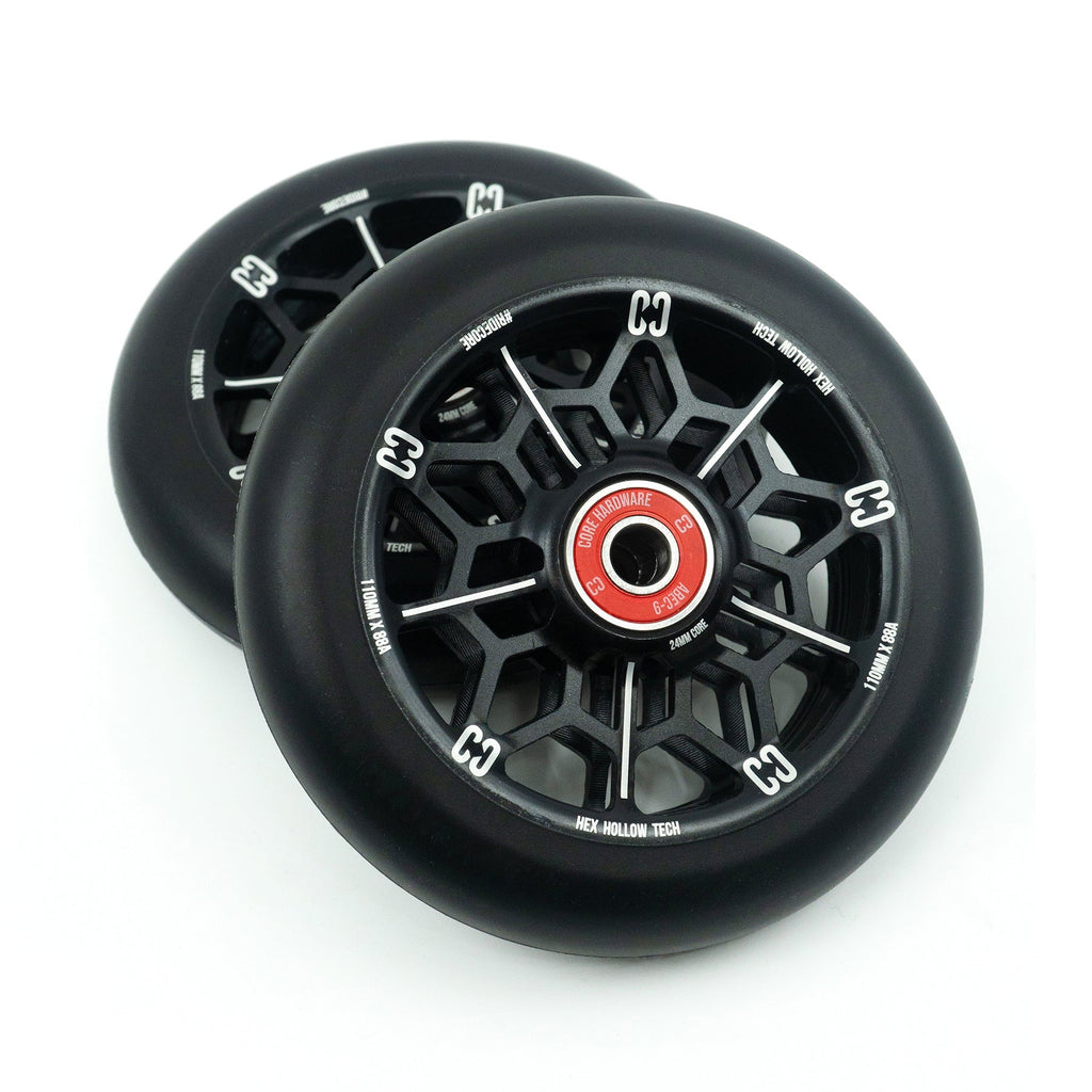 CORE Scooter Wheel CORE Hex Hollow Stunt Scooter Wheel 110mm – Black *PRE-ORDER*