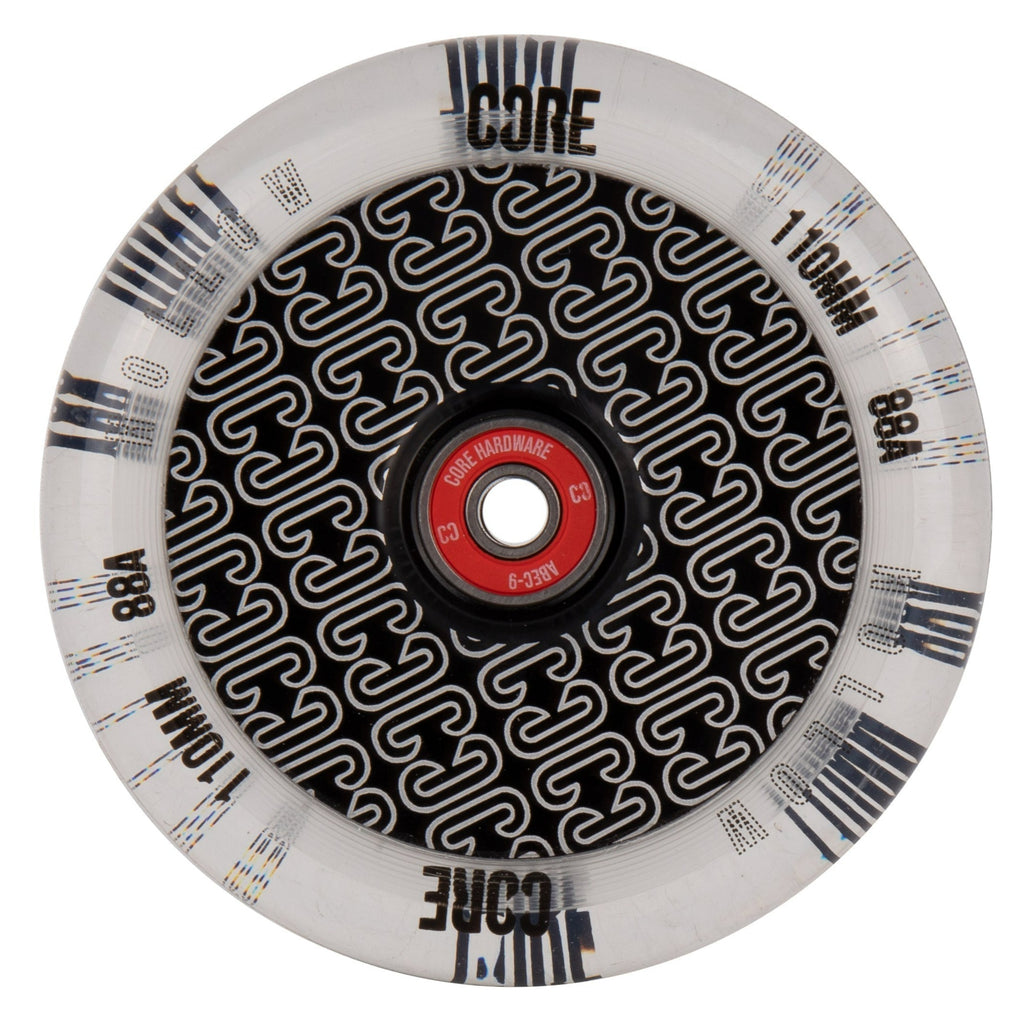 CORE Scooter Wheel CORE Hollow Stunt Scooter Wheel Repeat 110mm - Clear/Black