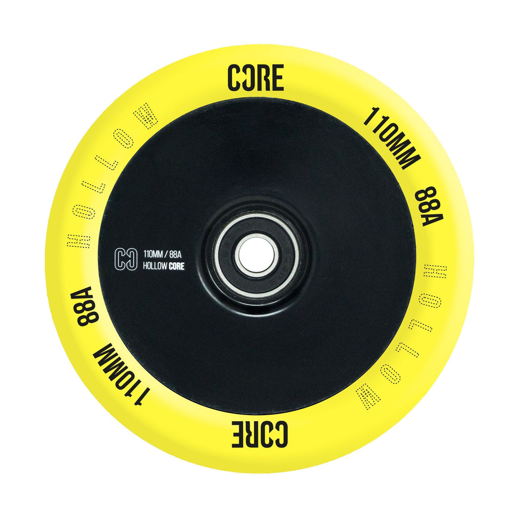 CORE Scooter Wheel CORE Hollow Stunt Scooter Wheel V2 110mm - Yellow/Black