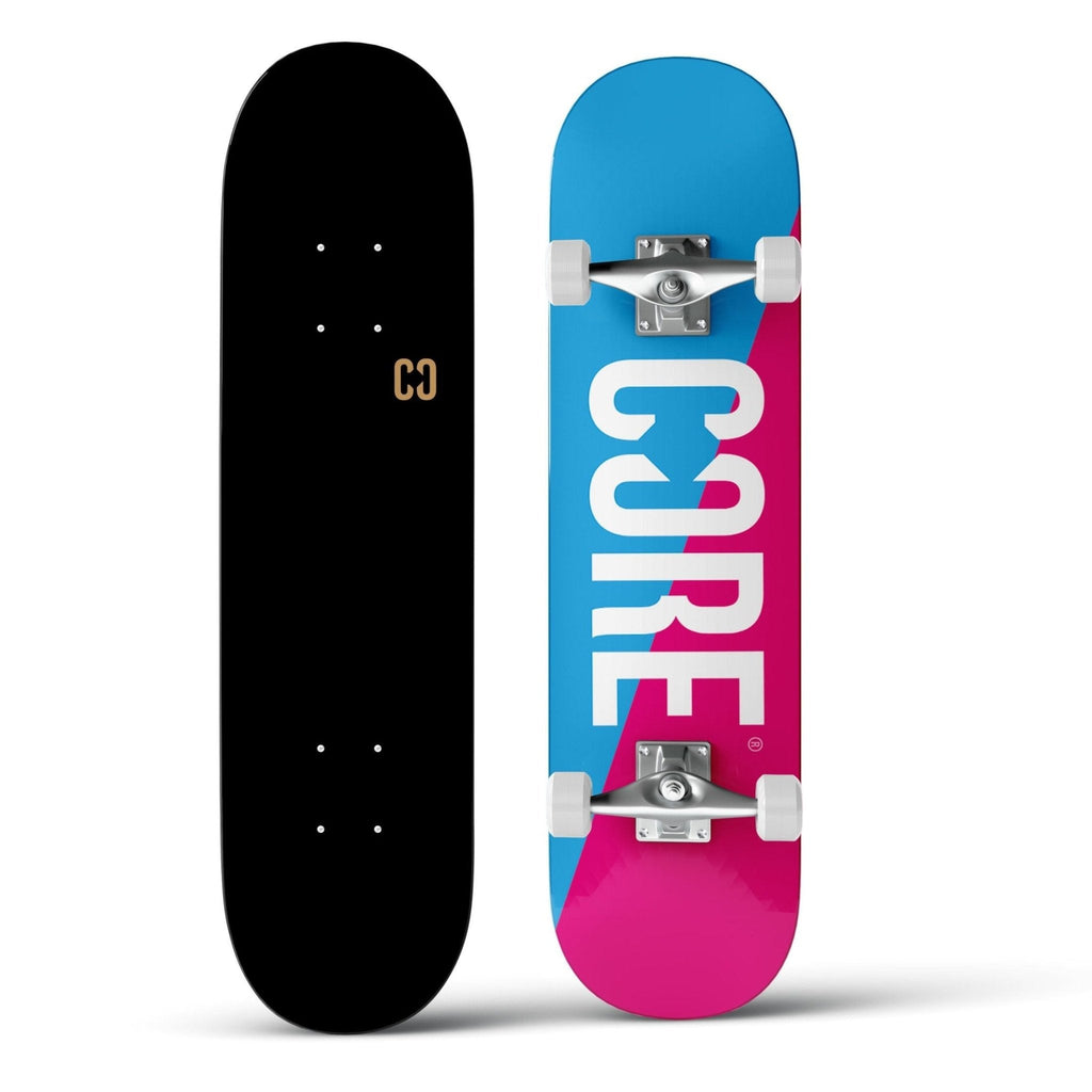 CORE Complete Skateboard Split - Pink/Blue 7.75 - CORE Protection