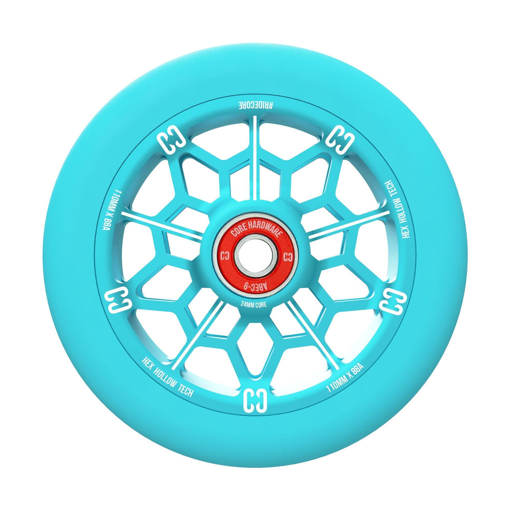 CORE Wheel CORE Hex Hollow Stunt Scooter Wheel 110mm – Mint Blue