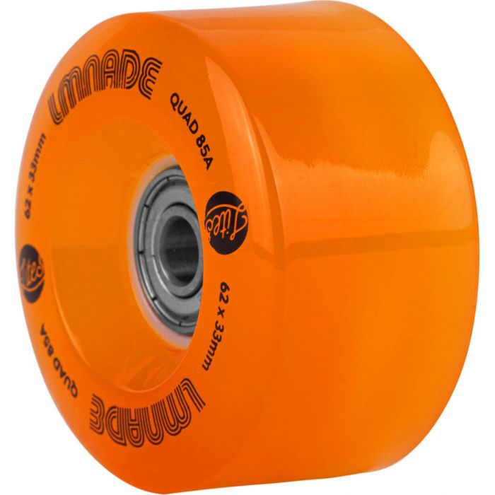 LMNADE skate wheels *NEW* LMNADE Lites LED Light-Up 85a Quad Roller Skate Wheels - Orange 62mm