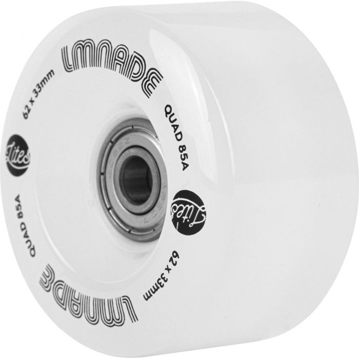 LMNADE skate wheels *NEW* LMNADE Lites LED Light-Up 85a Quad Roller Skate Wheels - White 62mm
