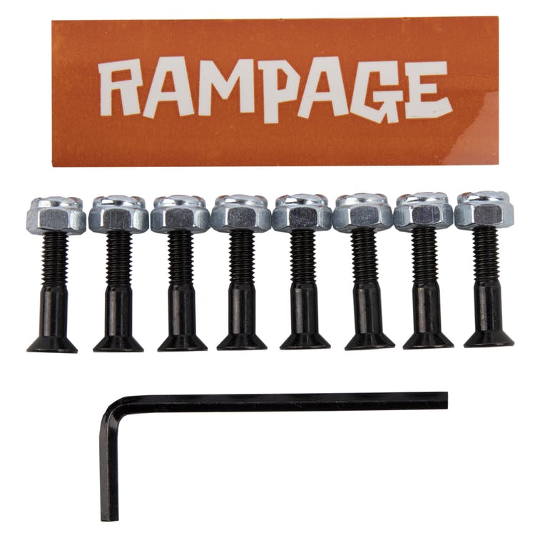Rampage Skateboard Bolts Rampage 1" Truck Bolts - 3 Colours