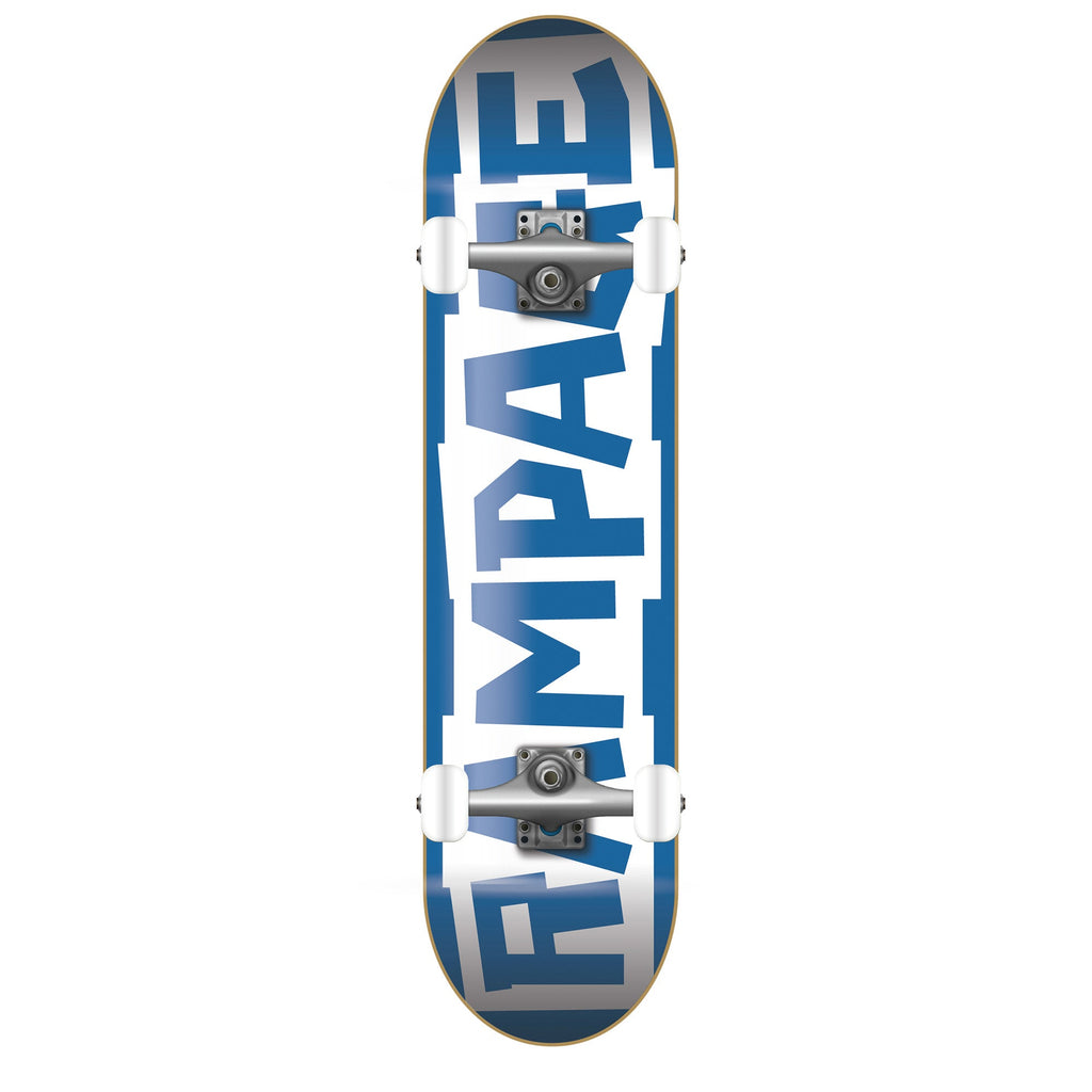 Rampage skateboard Rampage Block Logo Blue / White Complete Skateboard - 8"