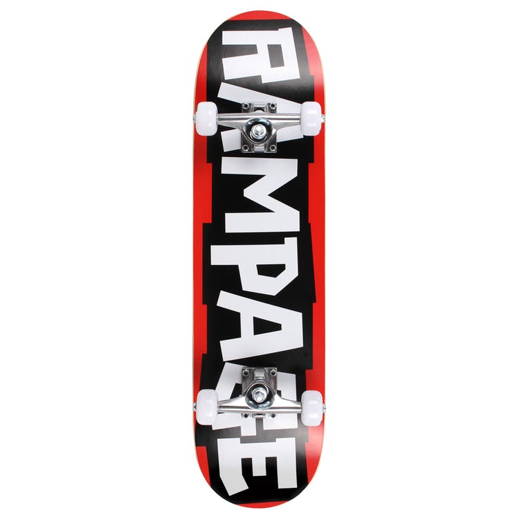 Rampage Block Logo Complete Skateboard
