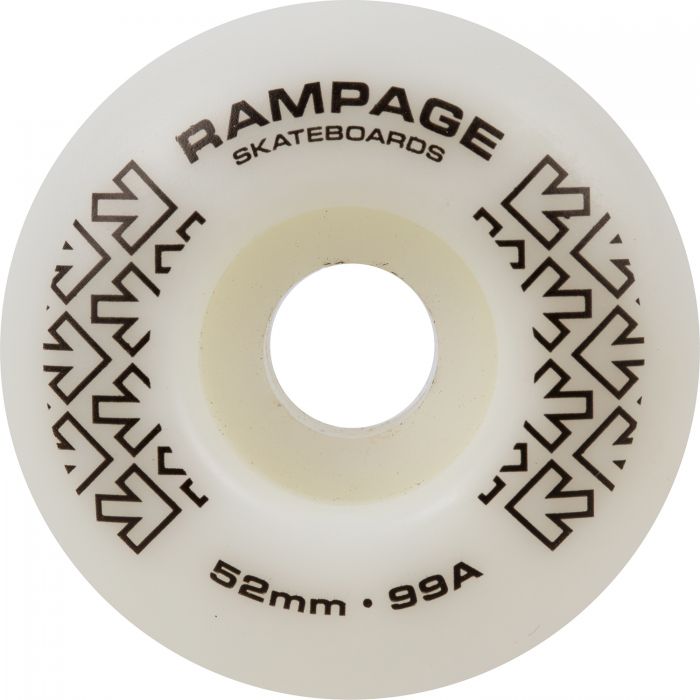 RAMPAGE Skateboard Wheels *NEW* Rampage Skateboard Wheels 99A - 52 x 31mm - 2 COLOURS