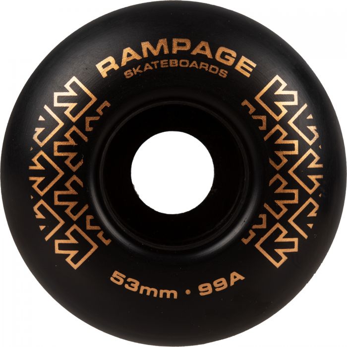 RAMPAGE Skateboard Wheels *NEW* Rampage Skateboard Wheels 99A - 53 x 31mm- 6 COLOURS