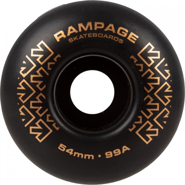 RAMPAGE Skateboard Wheels *NEW* Rampage Skateboard Wheels 99A - 54 x 31mm - 2 COLOURS