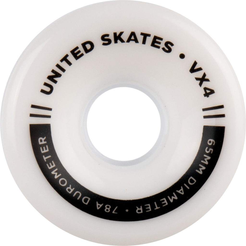 UNITED SKATES skate wheels *NEW* United Skates VX4 65mm x 36mm 78A Quad Roller Skate Wheels - 11 COLOURS